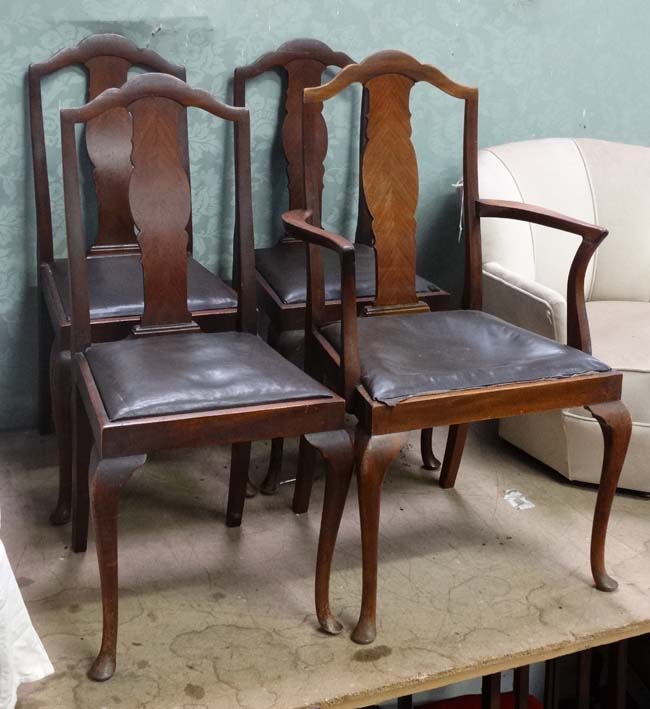 4 dining chairs (3+1) CONDITION: Please Note - we do not make reference to the