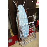 Ironing board , clothes airer,