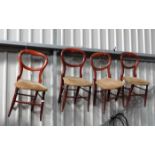 4 balloon back chairs CONDITION: Please Note - we do not make reference to the