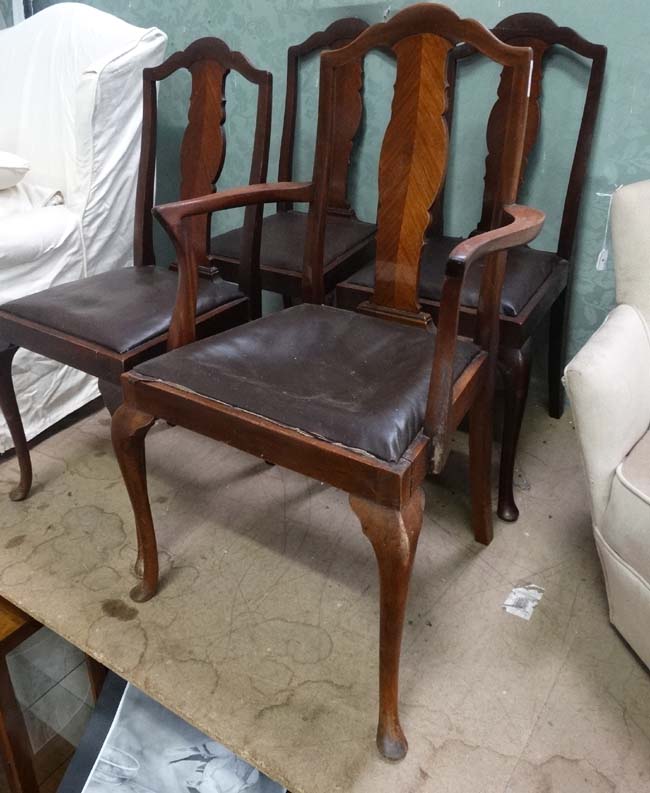 4 dining chairs (3+1) CONDITION: Please Note - we do not make reference to the - Image 2 of 3