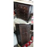 Wardrobe and 4 drawer chest of drawers by Stanley Wood of Olney, Buckinghamshire.