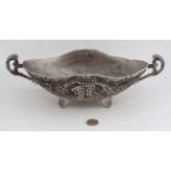 Silver plated bowl with fruiting vine decoration CONDITION: Please Note - we do