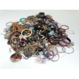 Large quantity of assorted costume jewellery CONDITION: Please Note - we do not