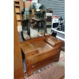 Mid 20thC Art Deco oak dressing table CONDITION: Please Note - we do not make