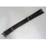 Set of 10 drain rods + plungers CONDITION: Please Note - we do not make reference