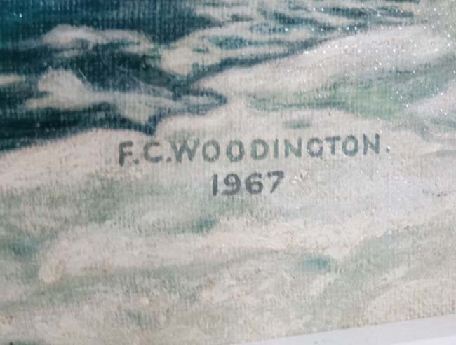 F C Woodington XX (Faversham Art Society), Oil on canvas, - Image 5 of 5