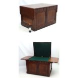 An early 19 th C mahogany unusual Folio Desk from a library ,