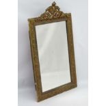 A late 19thC Continental gilt framed mirror.