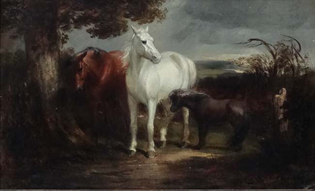 IWC XIX Equine School, Oil on board, - Image 3 of 3