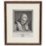 J G Wille (1715-1808)after Pierre Alexandre Wille 1770, Monochrome engraving,