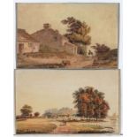 English School, Early 19th Century, watercolours, a pair,