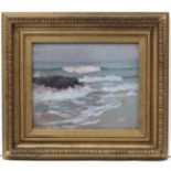 Ethel Walker (1861-1951), Oil on panel, 'Breakers'..