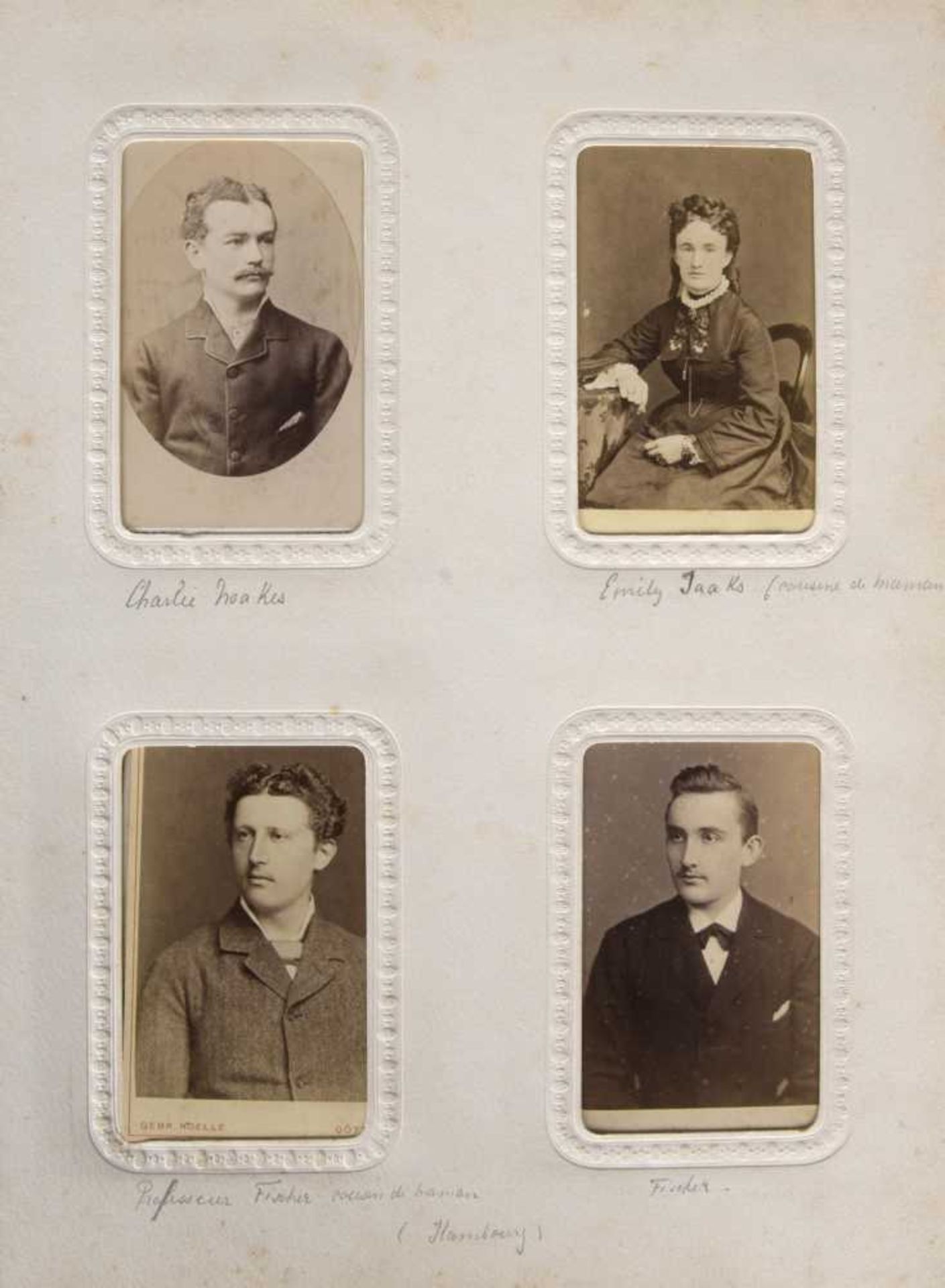 album de portraits carte-de-visite de la fin du XIXe album de photographies portraits carte-de- - Bild 3 aus 3