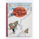 Hergé, Les aventures de Tintin, Tintin au Tibet 1960. 4ème plat B29. Condition: rousseurs sur la