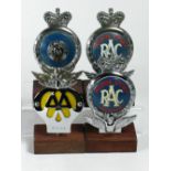 *RAC Full Member's Badge (type 12) dating between 1953 & 1961, also two Motor Sport Member badges (