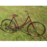 *A 'Reliance' Ladies Loop Frame Bicycle. A 'Model D' from the Ohio Manufacturer circa 1900 with a