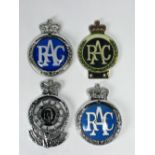 *RAC Full Member's Badge (type 14) being a grille mounted type dating post 1961, chromium-plating on