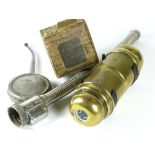 *A Lucas 17c spare bulb-holder. A brass cylinder with caps at both ends, with its firewall