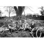 *Eight quarter-plate Negatives depicting cycling scenes, dating circa 1893, and all in excellent