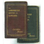 The Lanchester Motor and Carriage - 1903. Offered in two volumes, 'Descriptive Manual' dated January