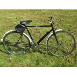 *A Sun Gentleman's Bicycle. Featuring a 22-inch black enamelled frame, 26-inch Endrick rims and