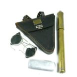 *Tool Pouch, as strapped to the top tube of a gentleman's bicycle, with a fitted brass plaque