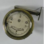 *Cyclometer by the Standard Watch Co., an early example with a porcelain dial, a three window