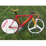 *A circa 2002 Terry Dolan Track Bicycle. Used at the Manchester Velodrome as a pursuit bicycle, this