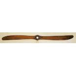 *Hembrug - 160 PK Mercedes Fokker D.VII. A mixed hardwood two-blade propeller, 1918, with original