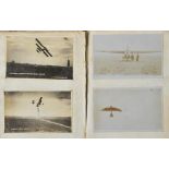 *Early Aviation. An extensive collection of monochrome photographs and cuttings contained in three