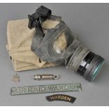 *Air Raid Precaution. A collection of WWII items relating to Air Raid Warden Thomas Meredith,