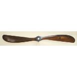 *Grahame White GW. 14 - 80 HP Gnome Integral. A mahogany two-blade propeller, circa 1913-1914,