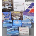 *Commercial Airline Models. A collection of model aircraft, including four Corgi Aviation Archive