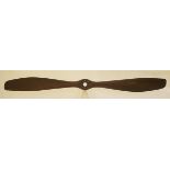 *Nieuport X - Hydroplane 80 CH Clerget R‚gy. A mahogany two-blade propeller, circa 1913-1914, with