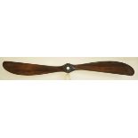 *Farman HF.20 - 80 HP Gnome Hembrug. A mahogany(?) two-blade propeller, 1915, stamped G and with