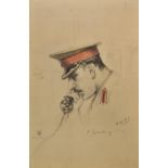 Wood (Raymond). Passed by the Censor, 1916, 30 mostly tinted lithographic portraits of army