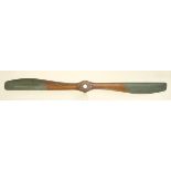 *Nieuport 11 - 80 PK LeRhone Hembrug. A mahogany(?) two-blade propeller, 1917, with original