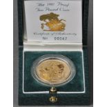 *Royal Mint. Gold proof £2, 1987, uncirculated, cased with certificate No.00047 (1)