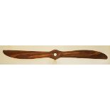 *Heine - 160 PS Gnome. A mixed hardwood two-blade propeller, circa 1916-1917, stamped 160 PS, GNOME,