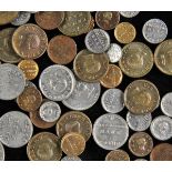 *Teaching Coins. Victorian teaching coins, various denominations, including 12 pence make 1