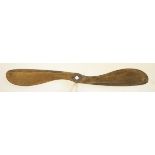 *Early French Propeller. A walnut(?) two-blade propeller, circa 1909-1910, no stamps, length 2070 mm