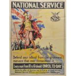 *Scott (Septimus E., 1879-1962). 'National Service. Defend your island from the grimmest menace that