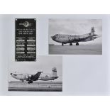 *Aircraft Identification Plate. A commemorative plaque of Douglas C-124C Globemaster, serial