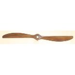 *Sopwith Snipe - BR2. A walnut(?) two-blade propeller, circa 1918, stamped LP 5300 RH, D 2780 P2920,