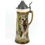 *Fire Brigade Presentation Stein. Celebrating the heroics of German Fire Brigades, this pouring