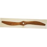 *SE.5A - Woldsley Viper. A walnut(?) two-blade propeller, circa 1918, stamped G. 1669 NO 90, DRG.