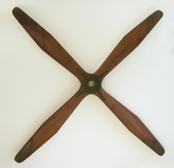 *FE.2B Boulton & Paul Ltd - 160 HP Beardmore. A mahogany four-blade propeller, date 11.4.1917,