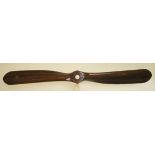 *Garuda - 160 PS Gnome. A mixed hardwood two-blade propeller, circa 1916-1917, with cross pat‚e