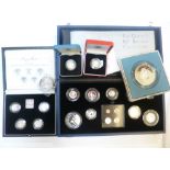 *Proof Sets. Various silver proof sets, comprising The Queen's 80th Birthday Collection, A