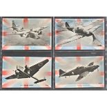 *Aircraft Postcards. A good collection of 134 authentic WWII Valentine's postcards, including some